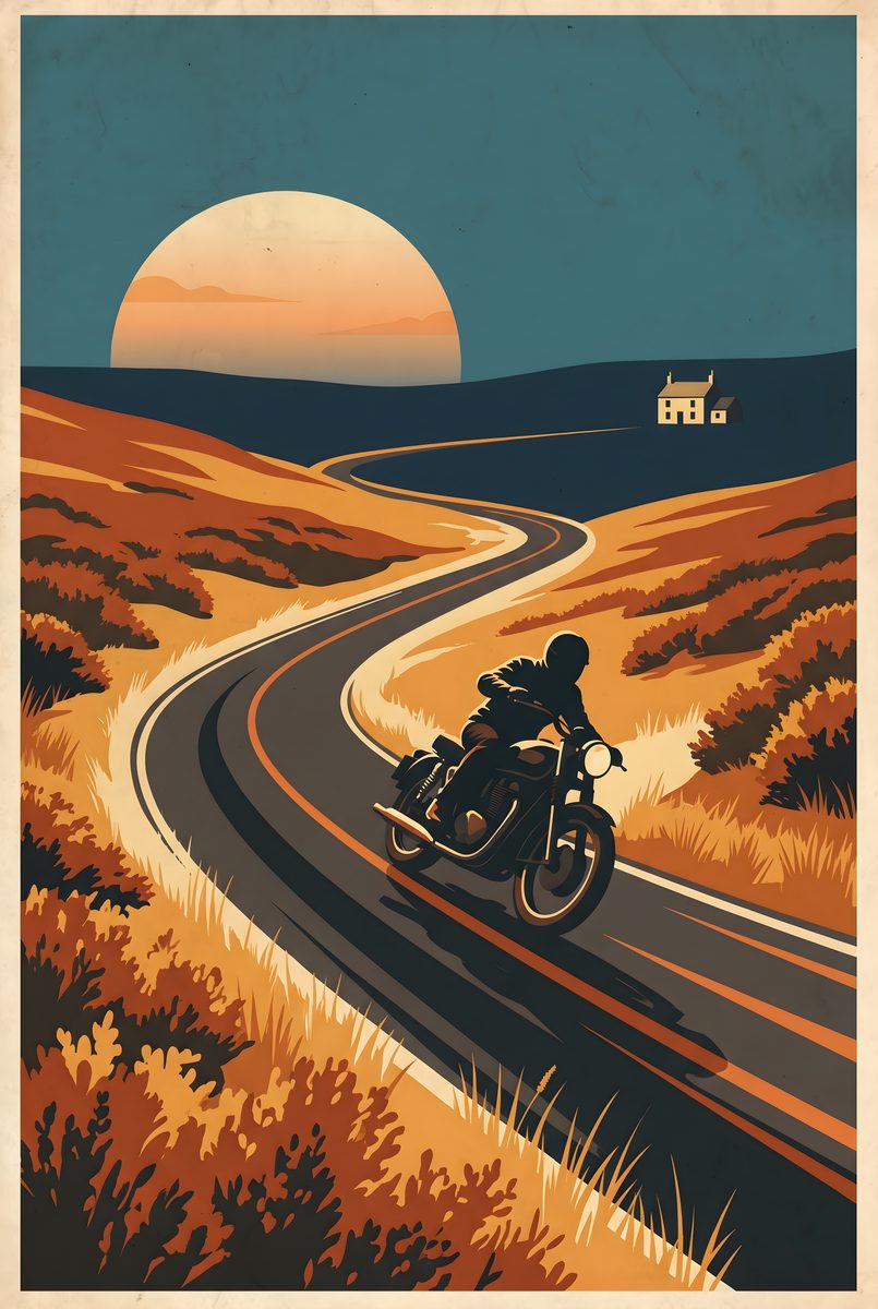 Cat and Fiddle — original motorcycle art