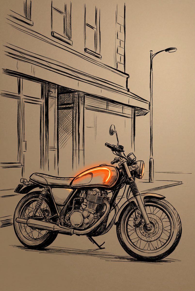 Last Orders — original motorcycle art