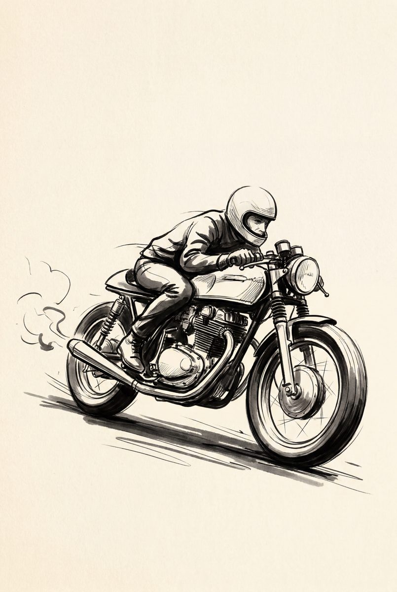 The Ton — original motorcycle art