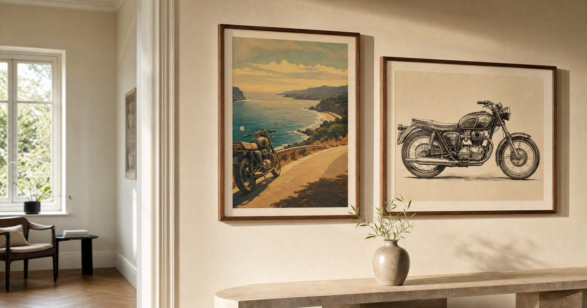 Original motorcycle art — Motorcycle Gifts for Her